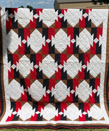 Native American Blanket Design Patchwork Quilt