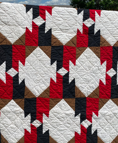 Native American Blanket Design Patchwork Quilt