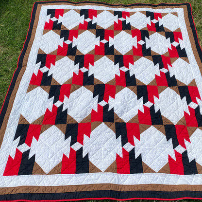 Native American Blanket Design Patchwork Quilt