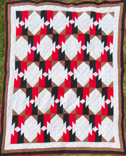 Native American Blanket Design Patchwork Quilt