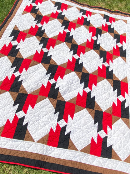 Native American Blanket Design Patchwork Quilt