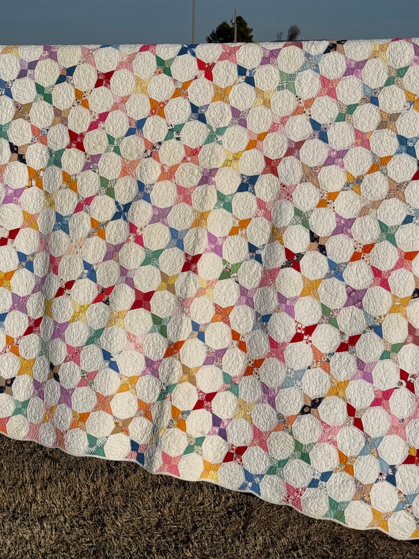 Kite / Periwinkle Small Scale Quilt