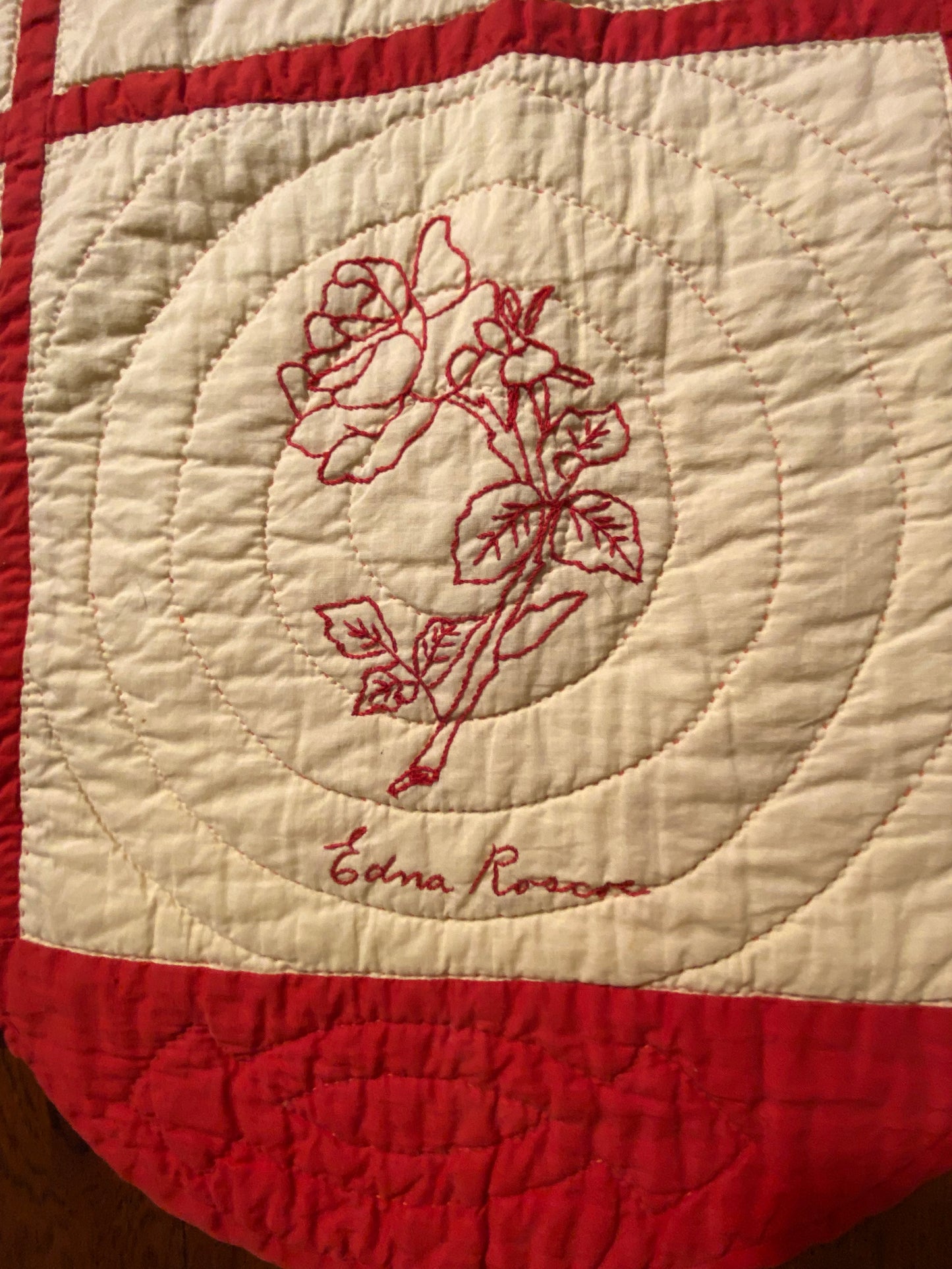 Dated / Signed Order of the Eastern Star Quilt