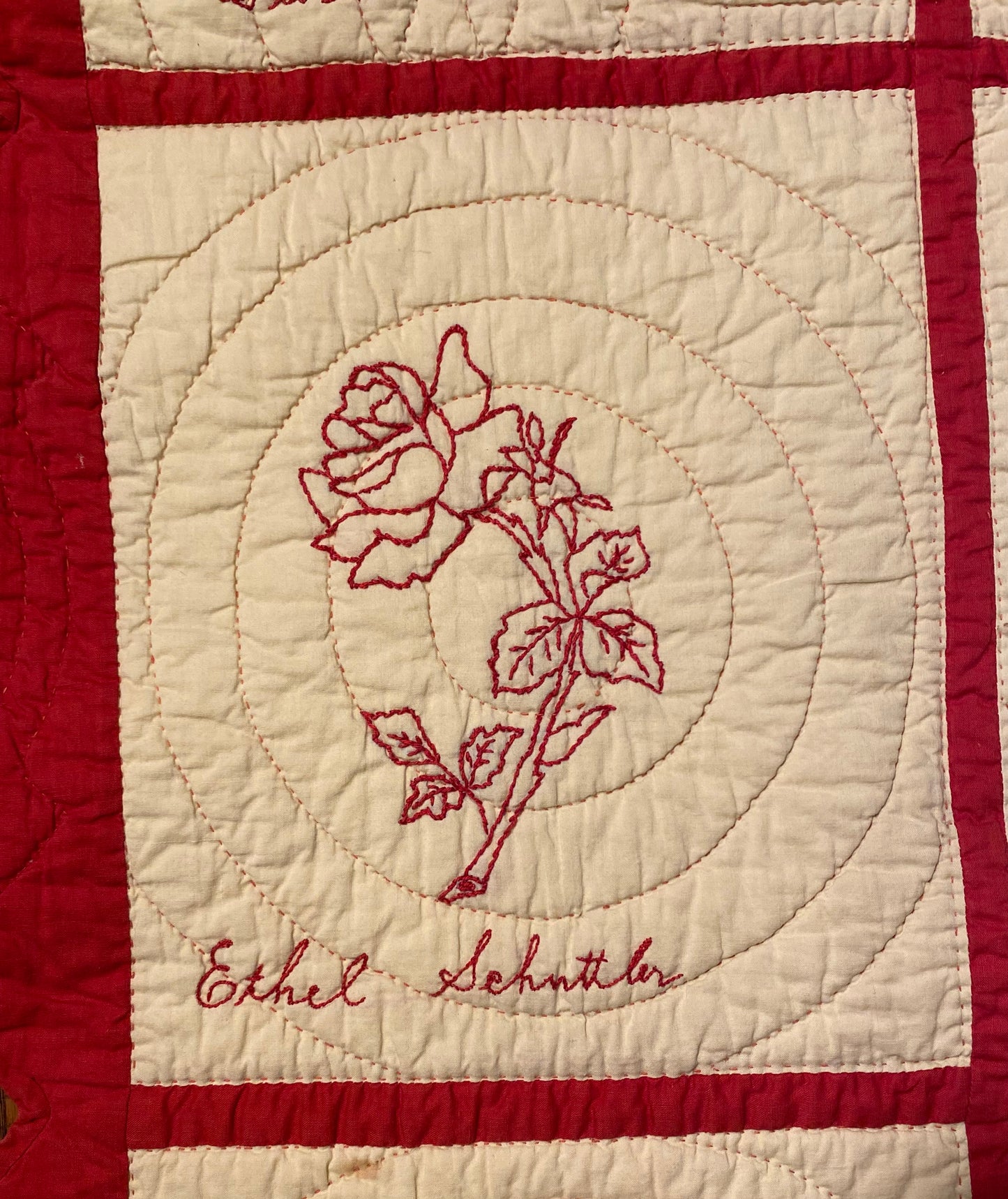 Dated / Signed Order of the Eastern Star Quilt