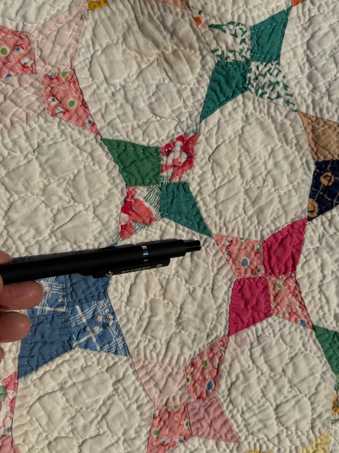 Kite / Periwinkle Small Scale Quilt