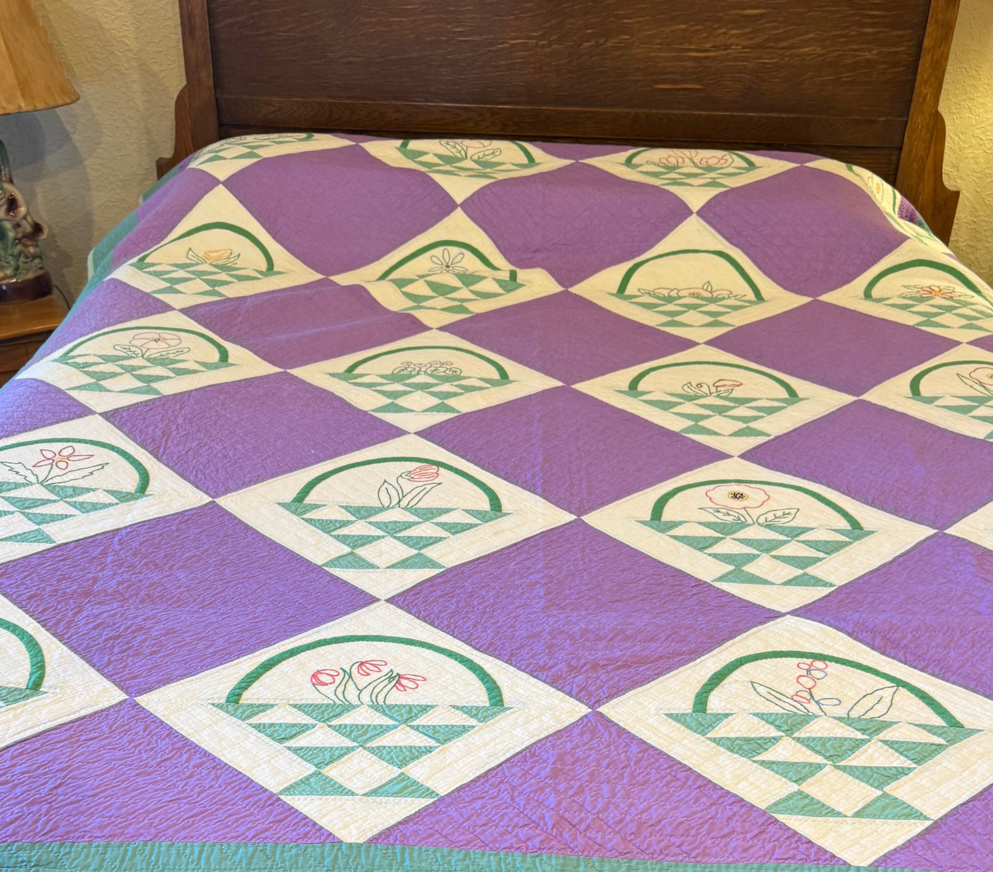 Basket Of Flowers Sampler Quilt
