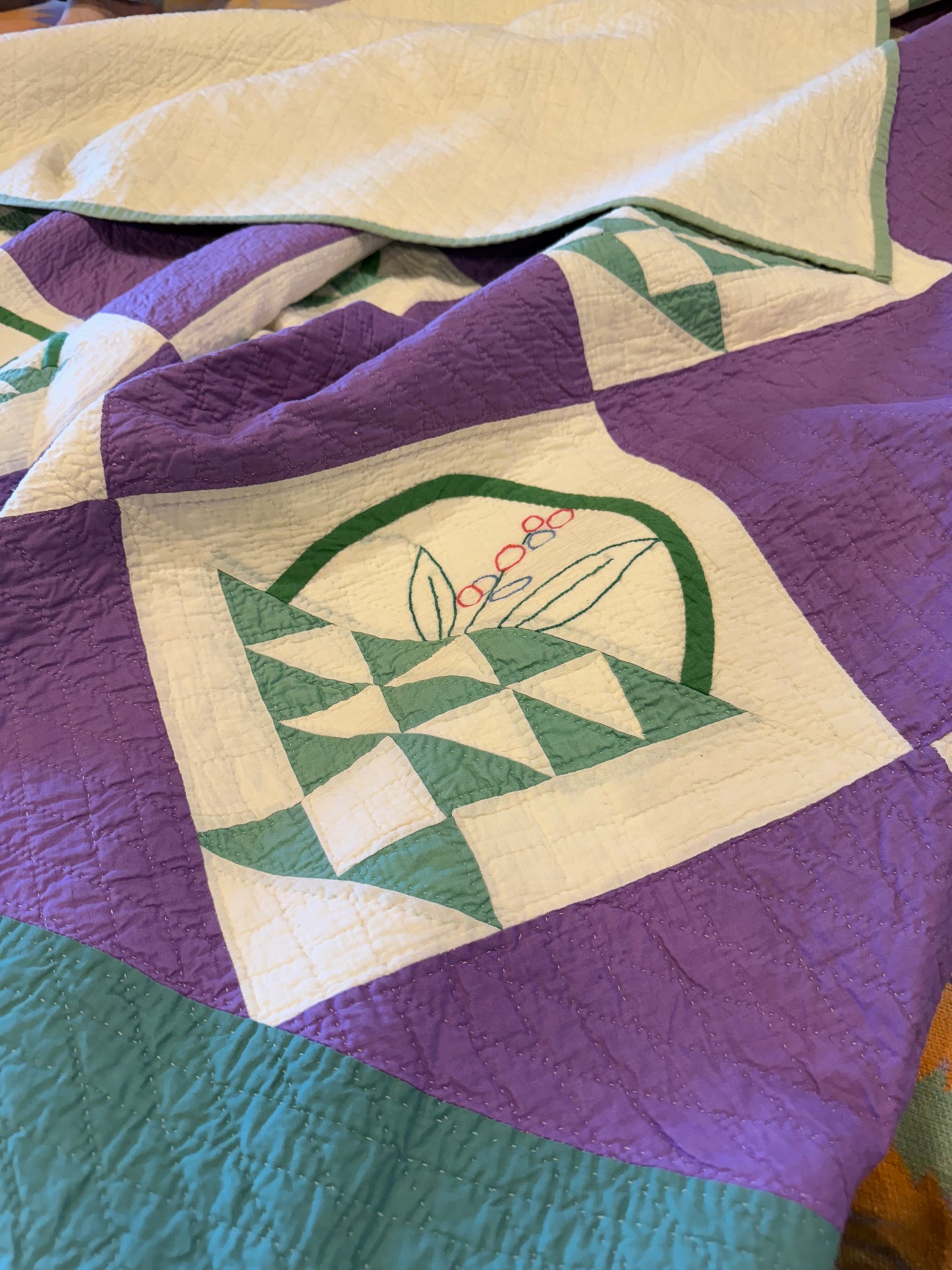 Basket Of Flowers Sampler Quilt