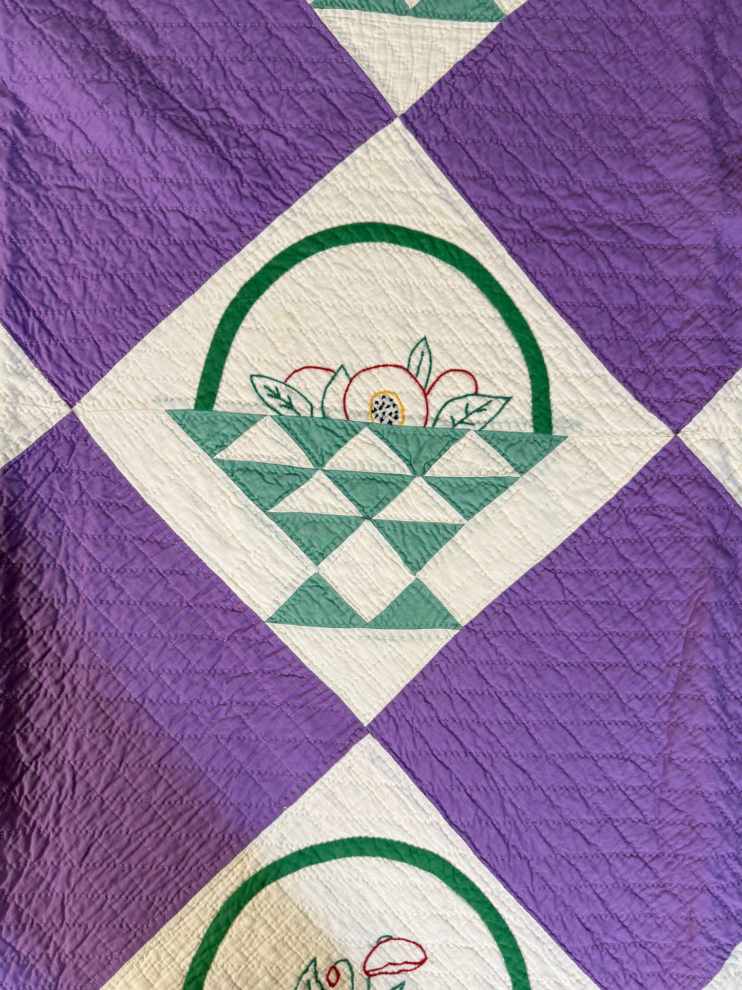 Basket Of Flowers Sampler Quilt