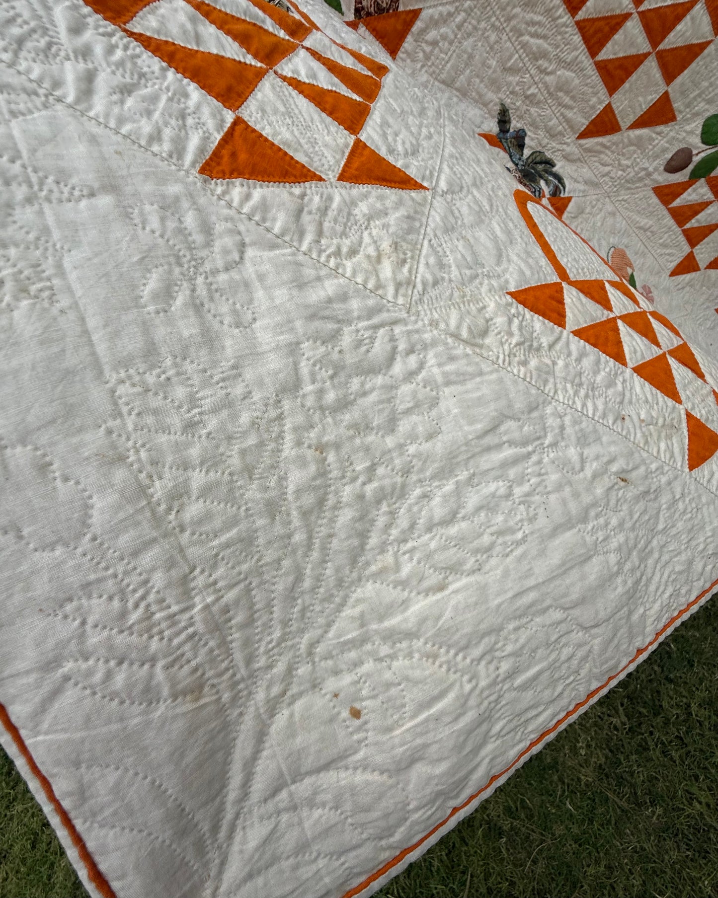 Early Basket of Chintz Flowers Quilt