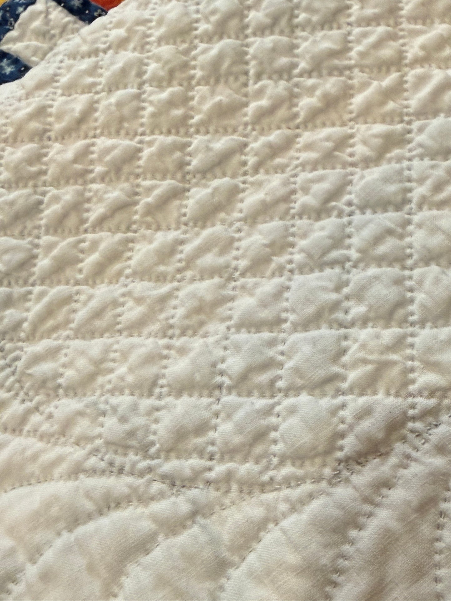 Indigo Triple Irish Chain Quilt