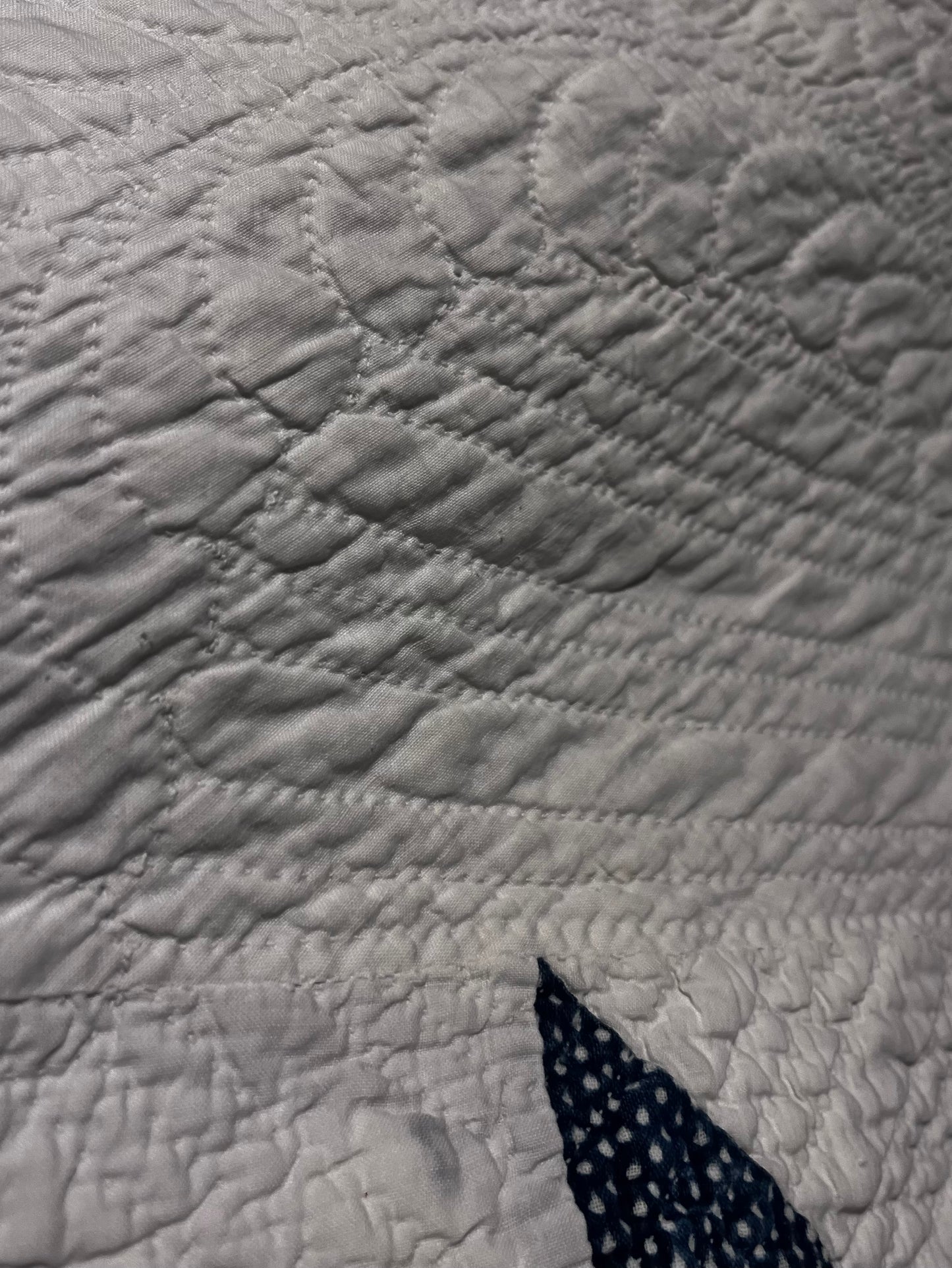 Early Double X Indigo Quilt
