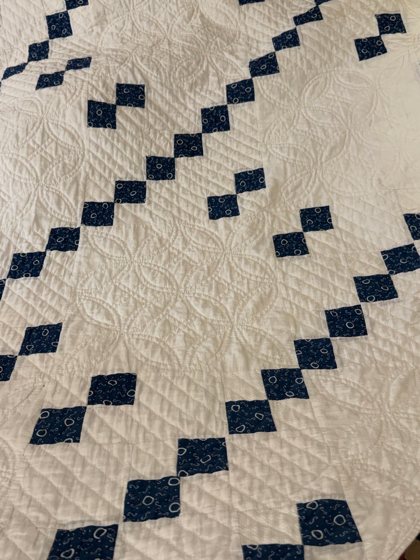 Early Indigo 9 Patch 4 Patch Quilt