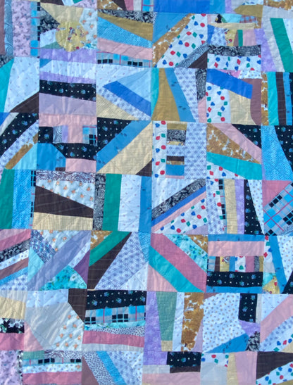 Scrappy Abstract Quilt