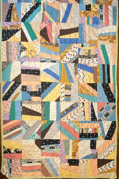 Scrappy Abstract Quilt