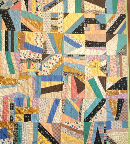 Scrappy Abstract Quilt