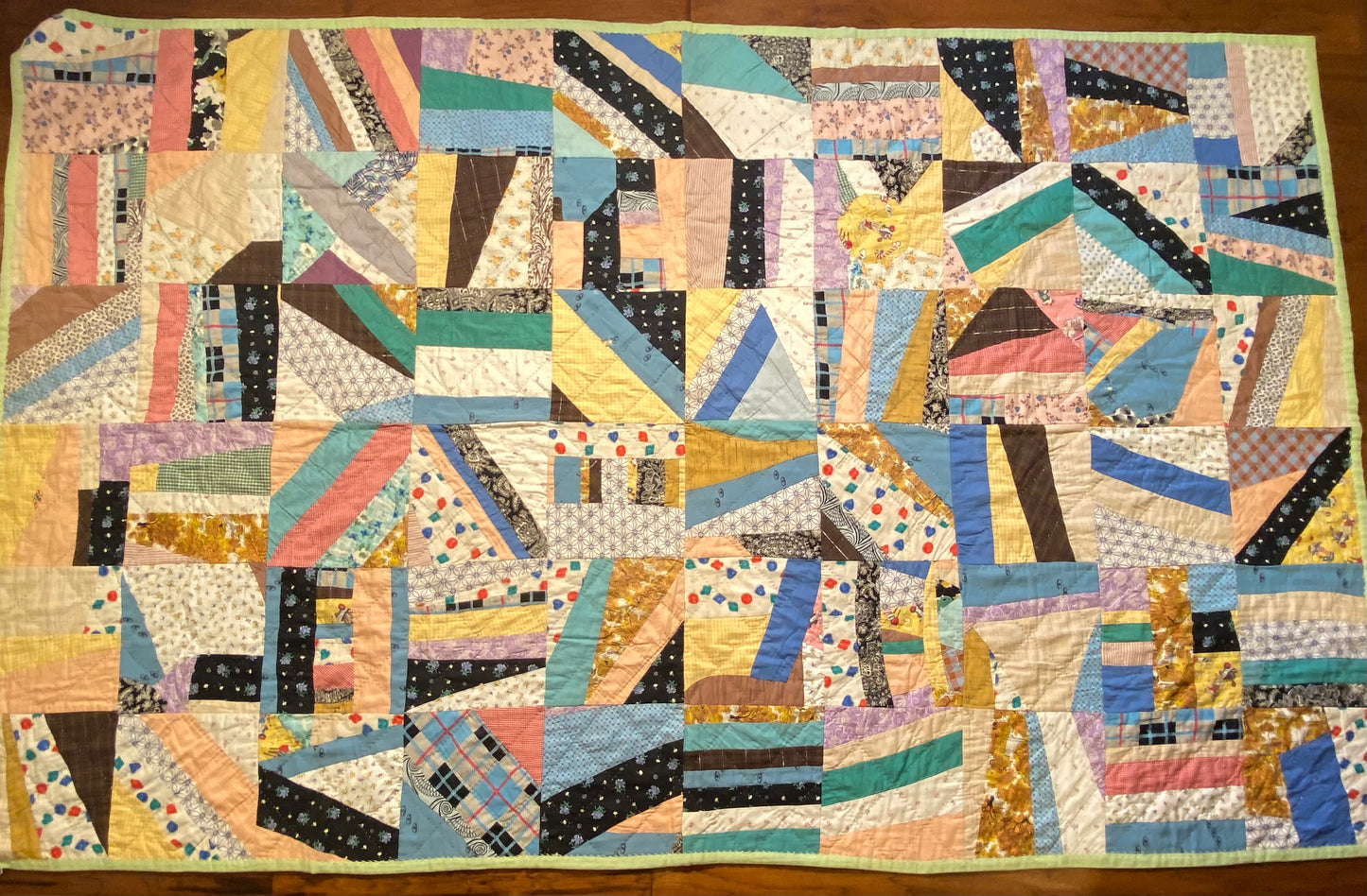 Scrappy Abstract Quilt