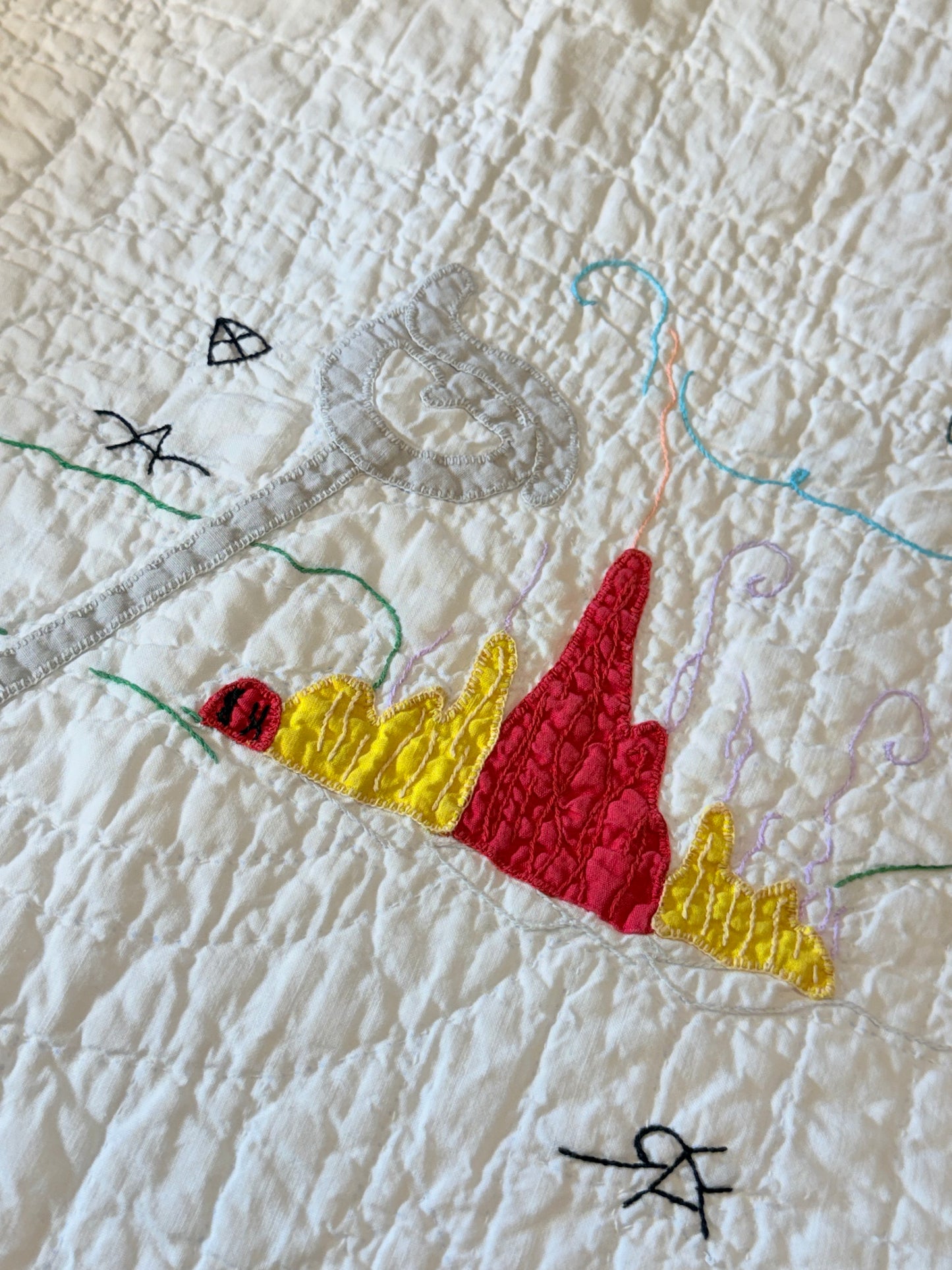 Little Mavericks Western Pictorial Cowgirl/ Cowboy  Vintage Quilt