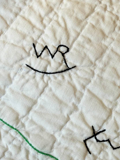 Little Mavericks Western Pictorial Cowgirl/ Cowboy  Vintage Quilt