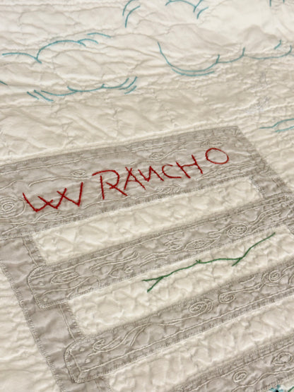 Little Mavericks Western Pictorial Cowgirl/ Cowboy  Vintage Quilt