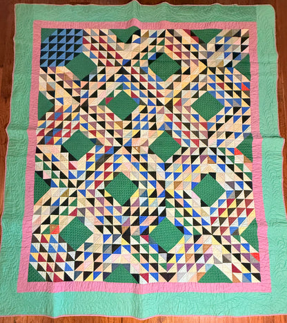 Mennonite/Amish Ocean Waves Quilt
