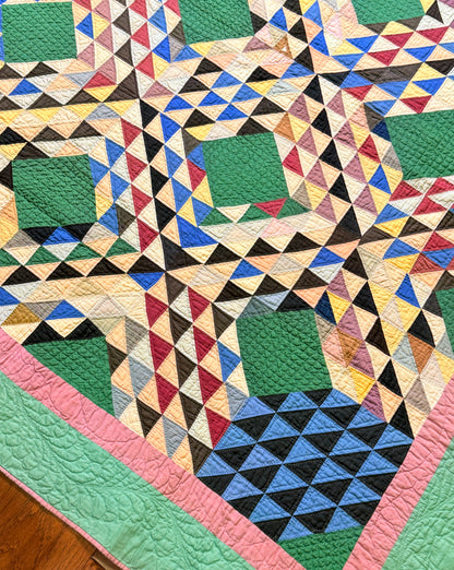 Mennonite/Amish Ocean Waves Quilt
