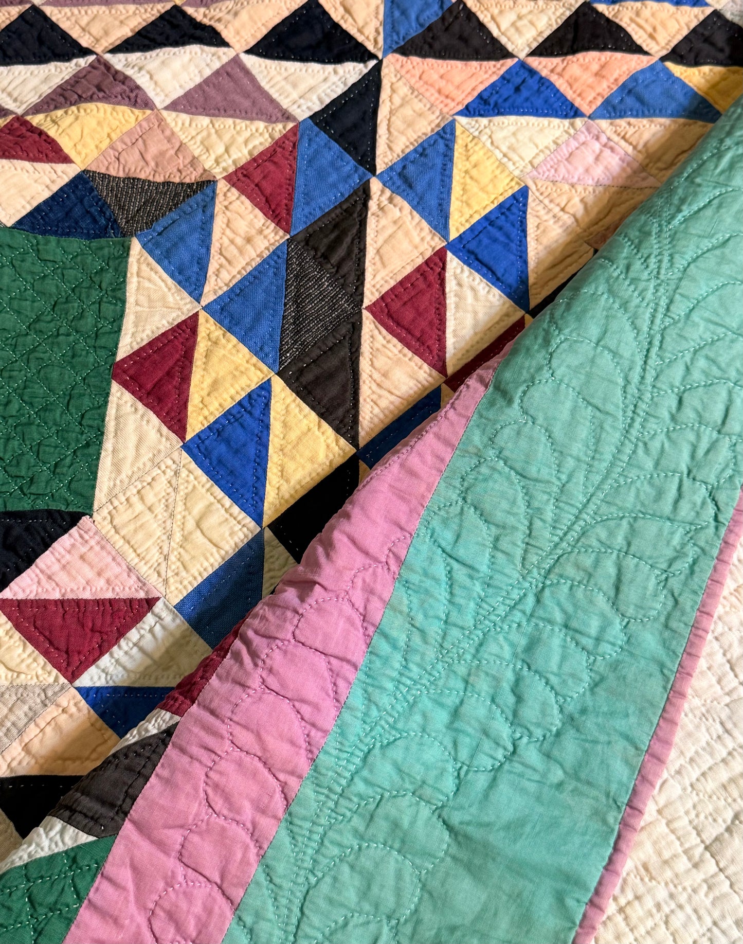 Mennonite/Amish Ocean Waves Quilt