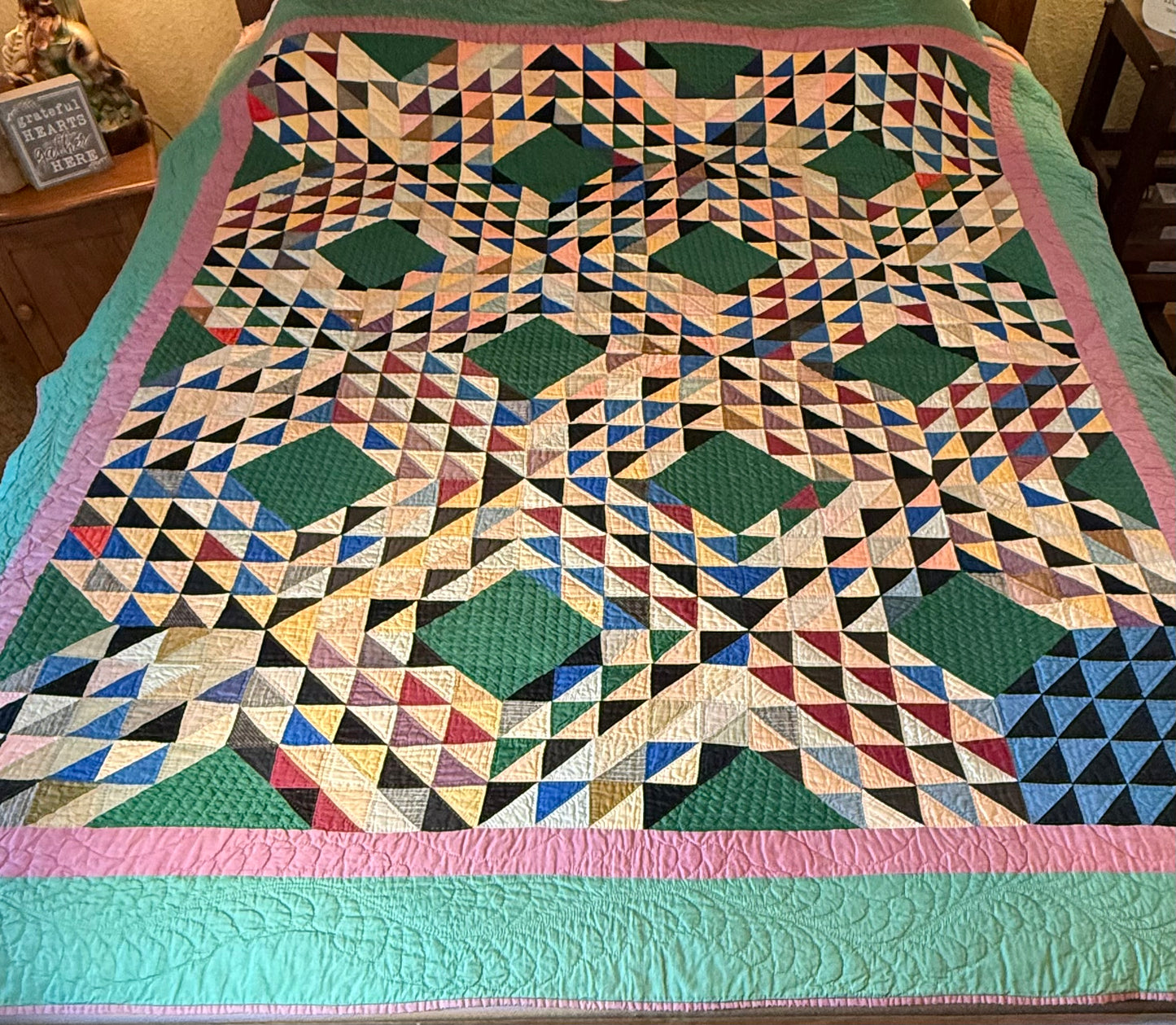 Mennonite/Amish Ocean Waves Quilt