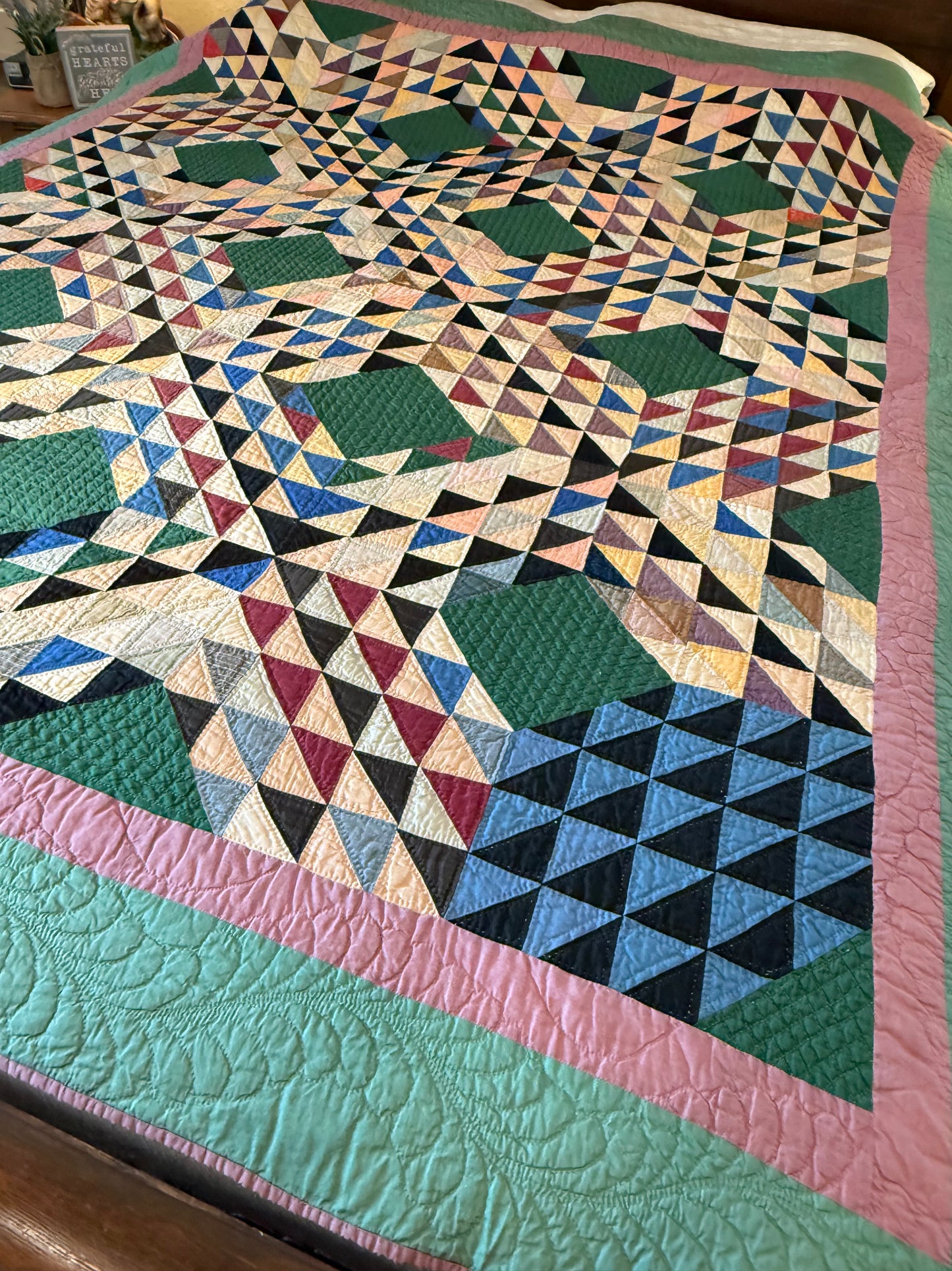 Mennonite/Amish Ocean Waves Quilt