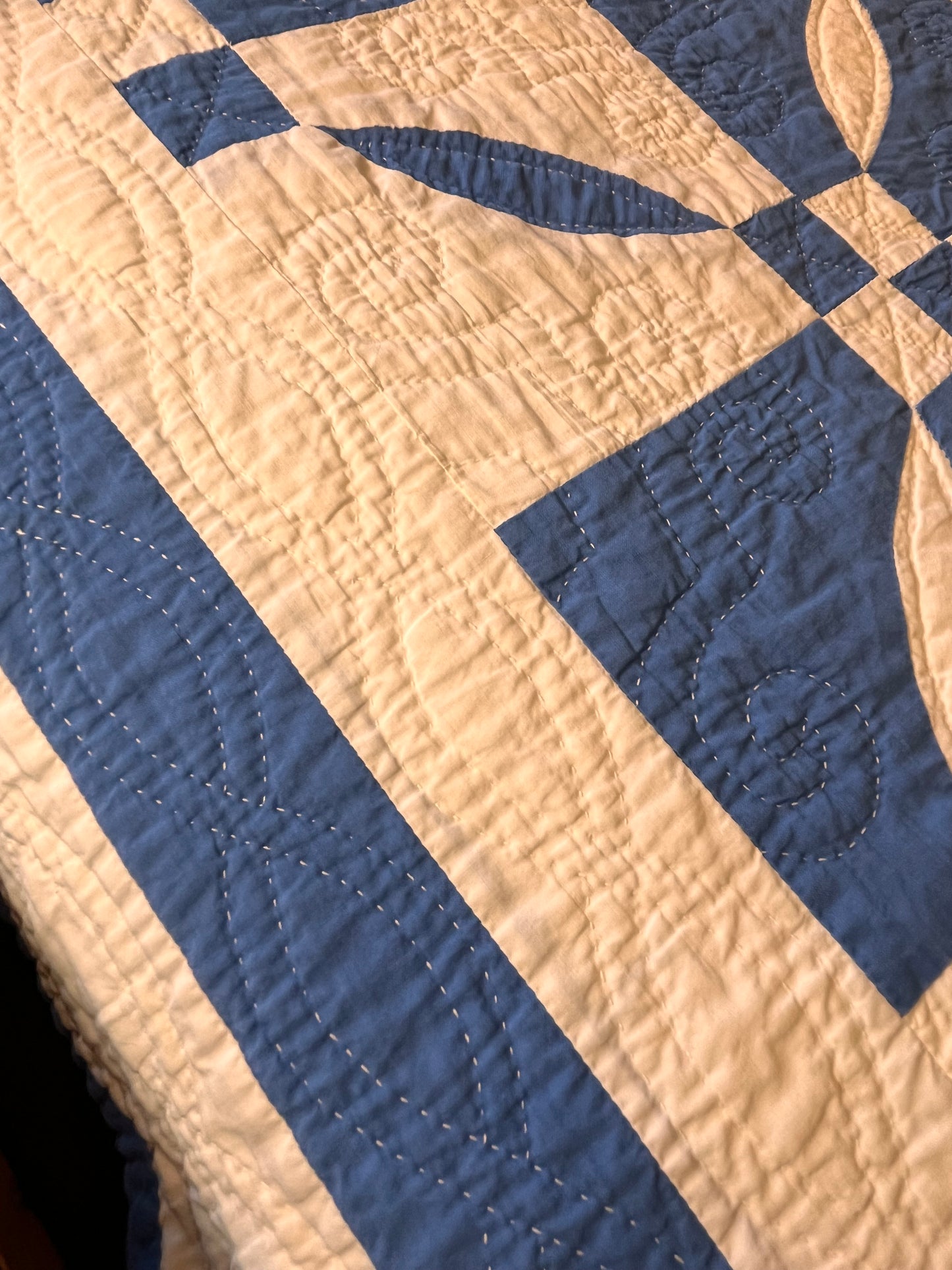 Dated 1937  Rose Dream Quilt