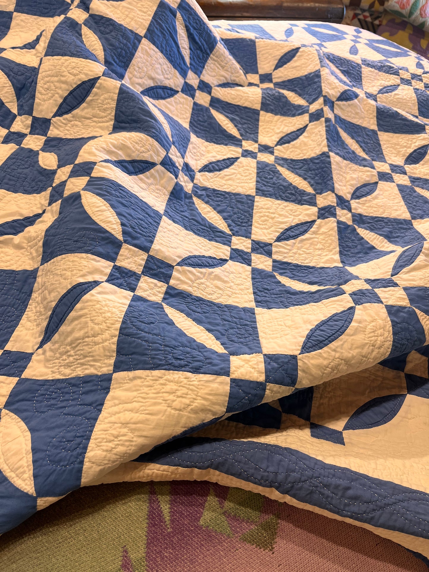 Dated 1937  Rose Dream Quilt
