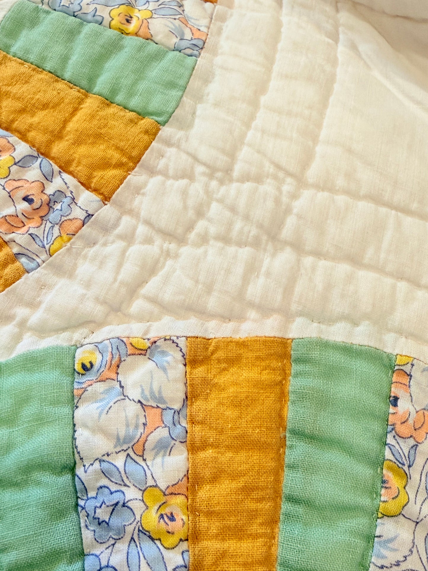 Unique Double Wedding Ring Qult-Color