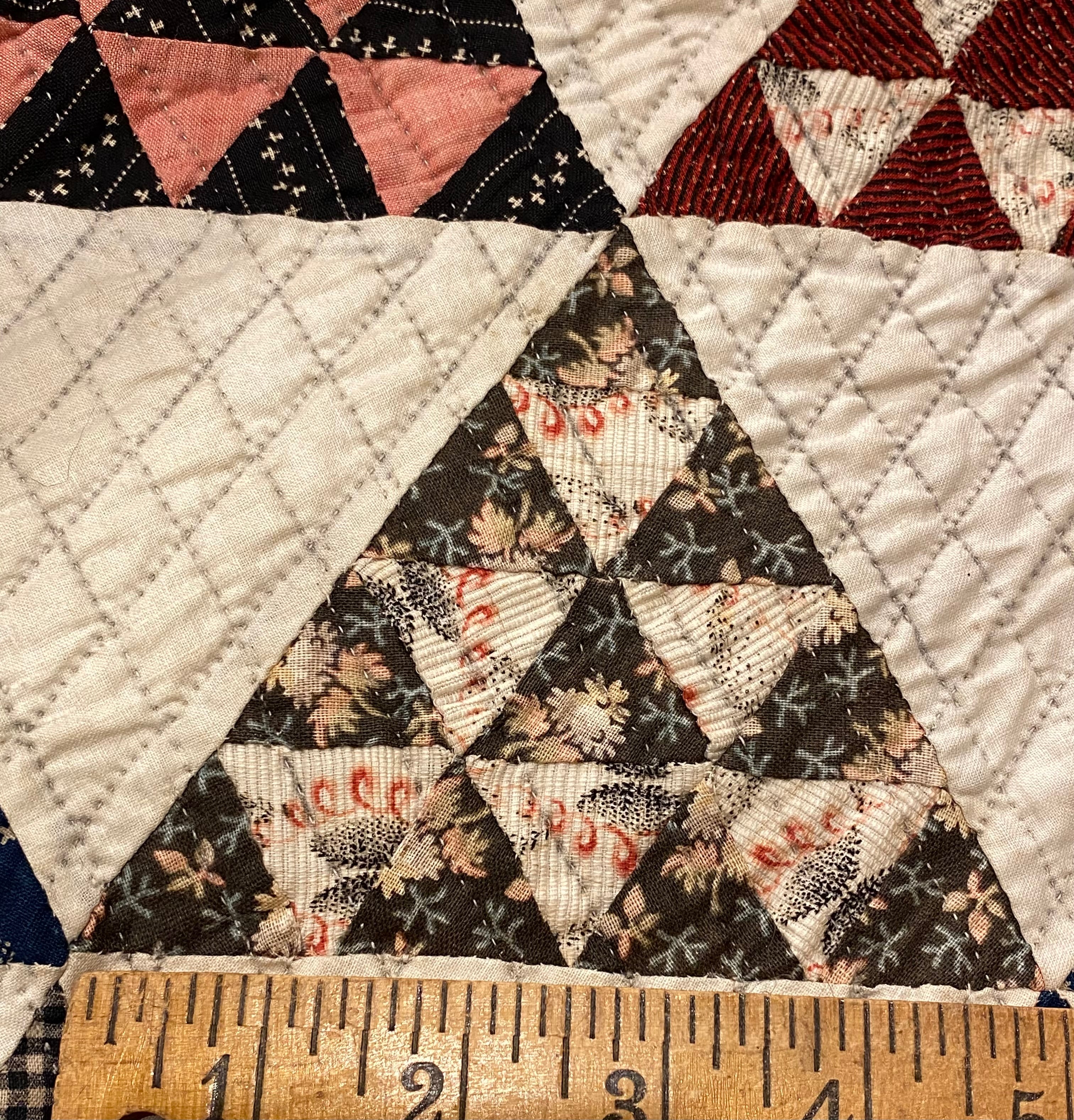 Vintage Silks for high quality Thousand Triangles Quilt