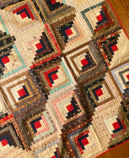 Barn Raising Log Cabin Quilt