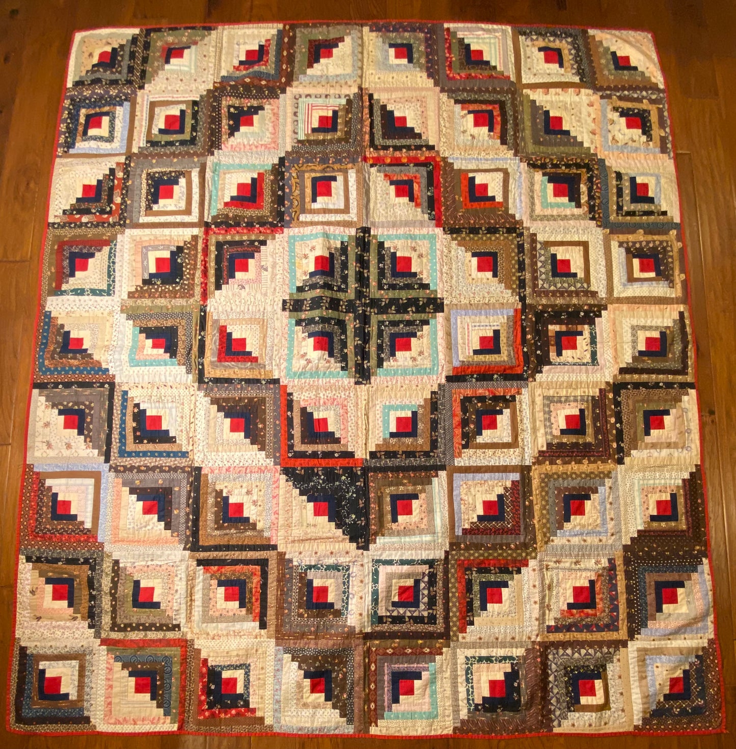 Barn Raising Log Cabin Quilt