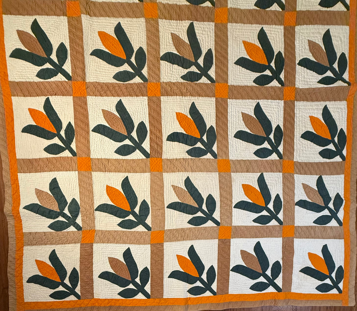 Southern Appliqué Tulip Quilt