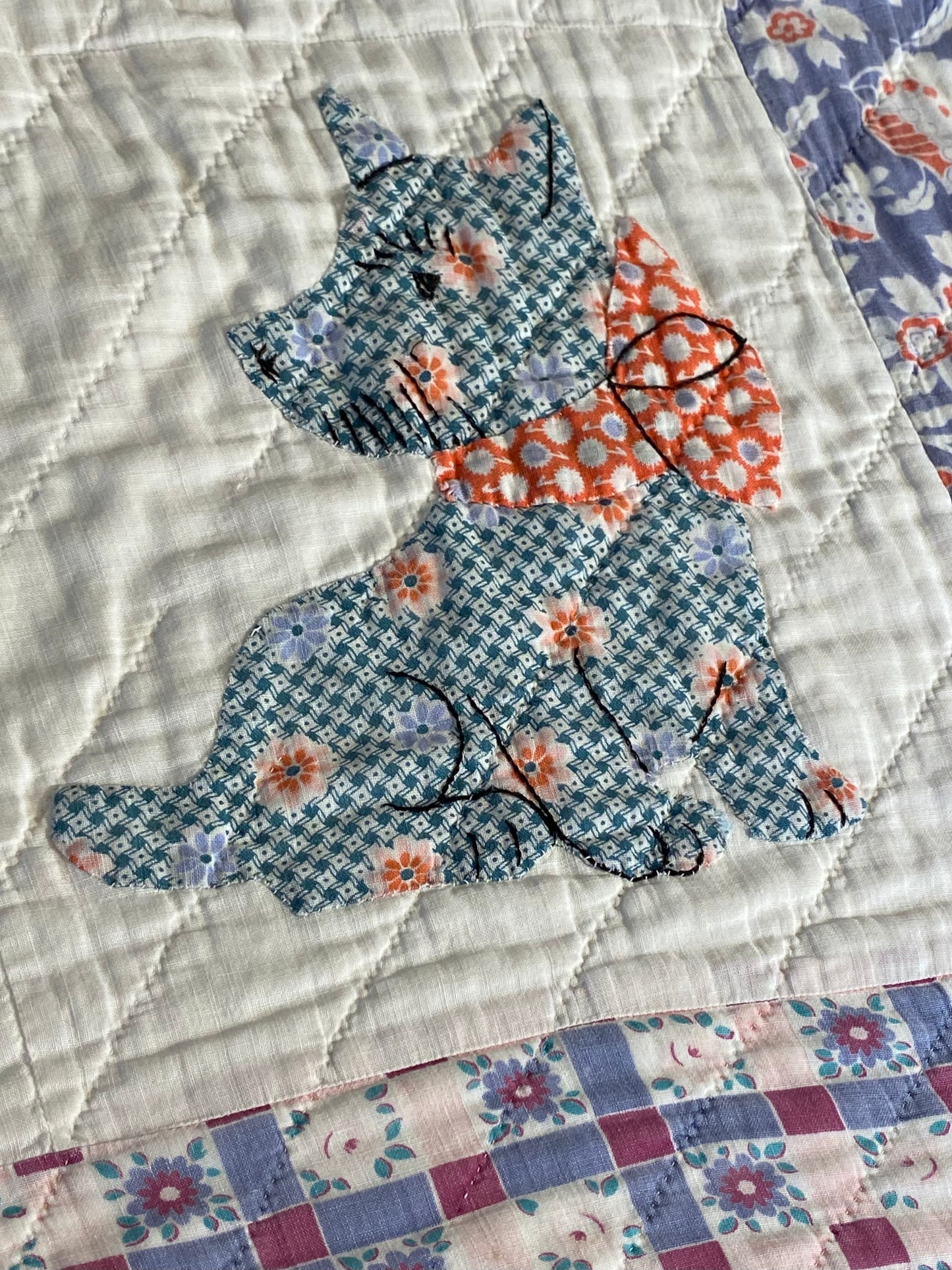 Original Crib Puppy Dog Quilt