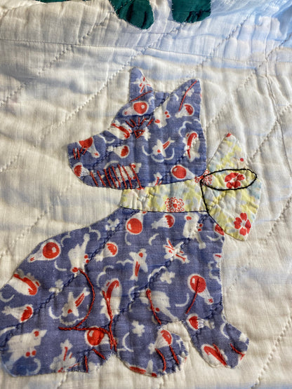 Original Crib Puppy Dog Quilt