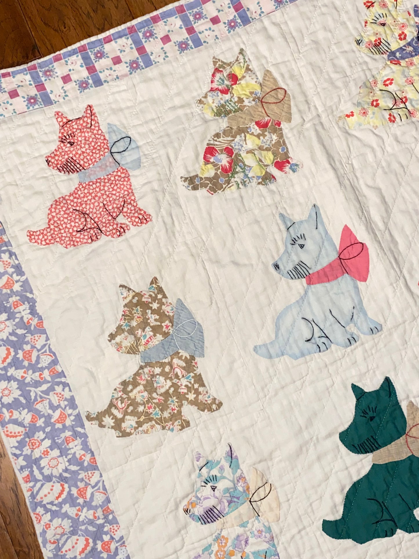 Original Crib Puppy Dog Quilt