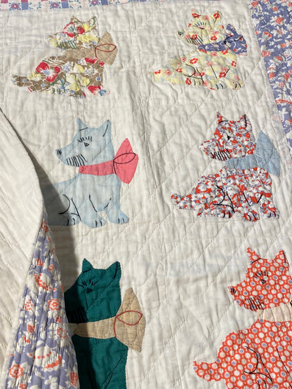 Original Crib Puppy Dog Quilt