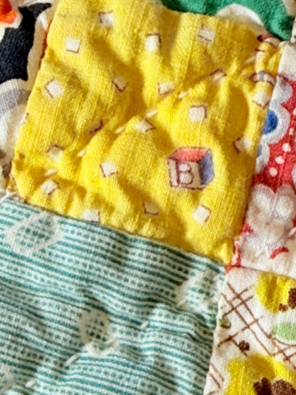 Charming Scrappy One Patch Crib/Wall Quilt