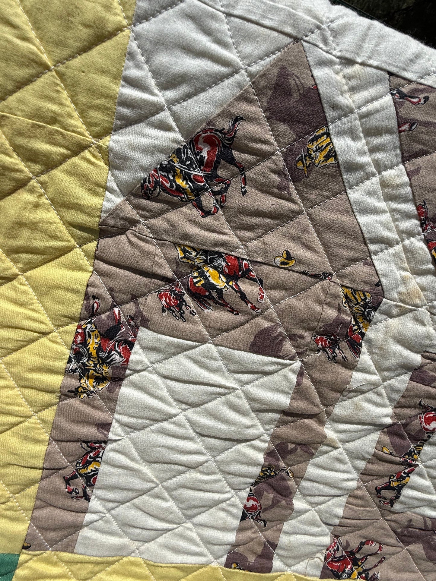 Outstanding 1950’s Schoolhouse Quilt