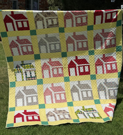 Outstanding 1950’s Schoolhouse Quilt