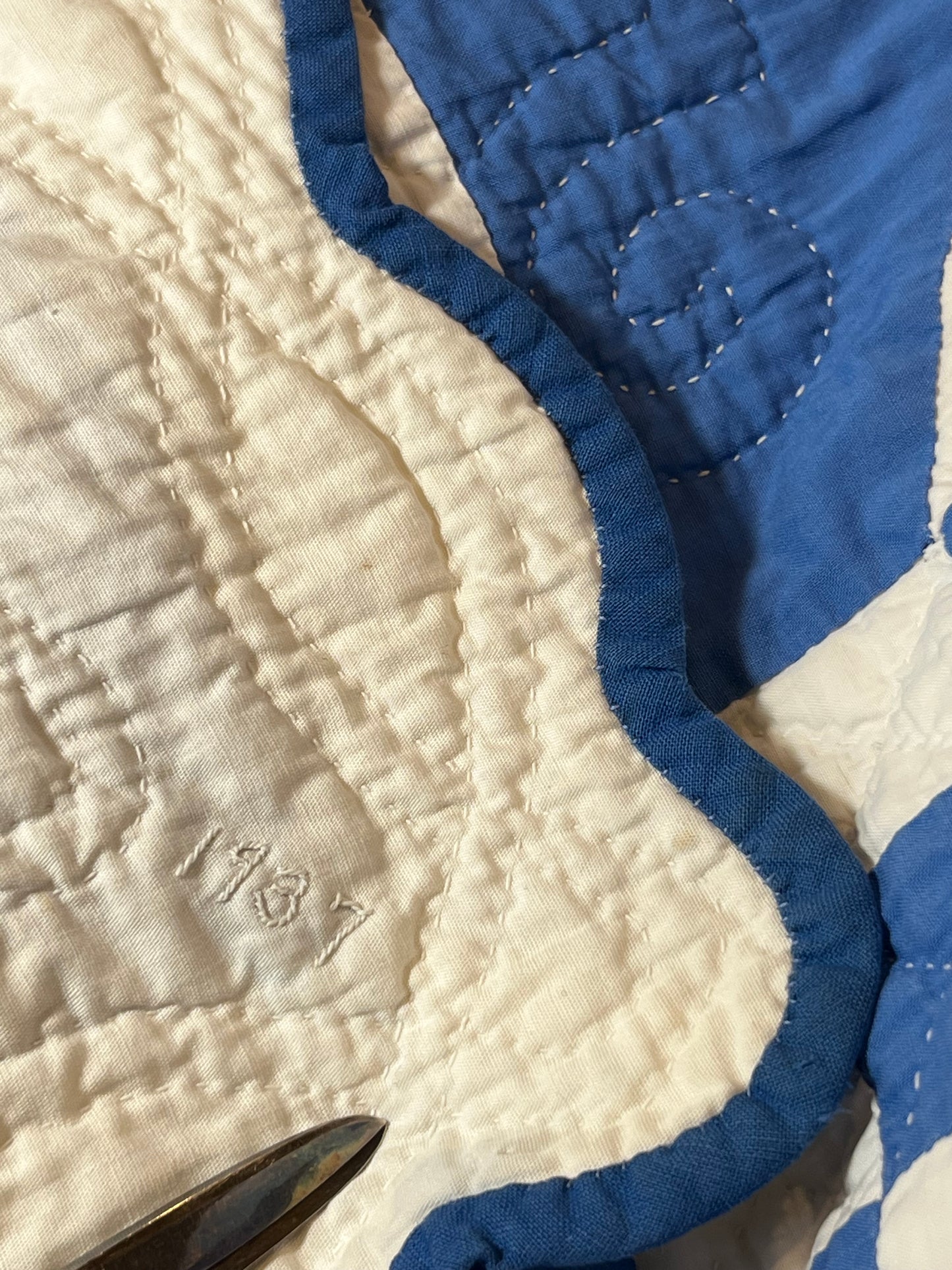 Dated 1937  Rose Dream Quilt