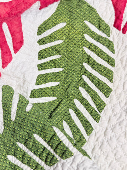 Outstanding Princess Feather Quilt With Border