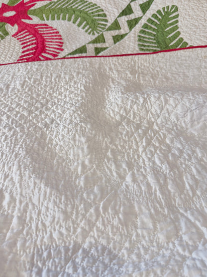 Outstanding Princess Feather Quilt With Border