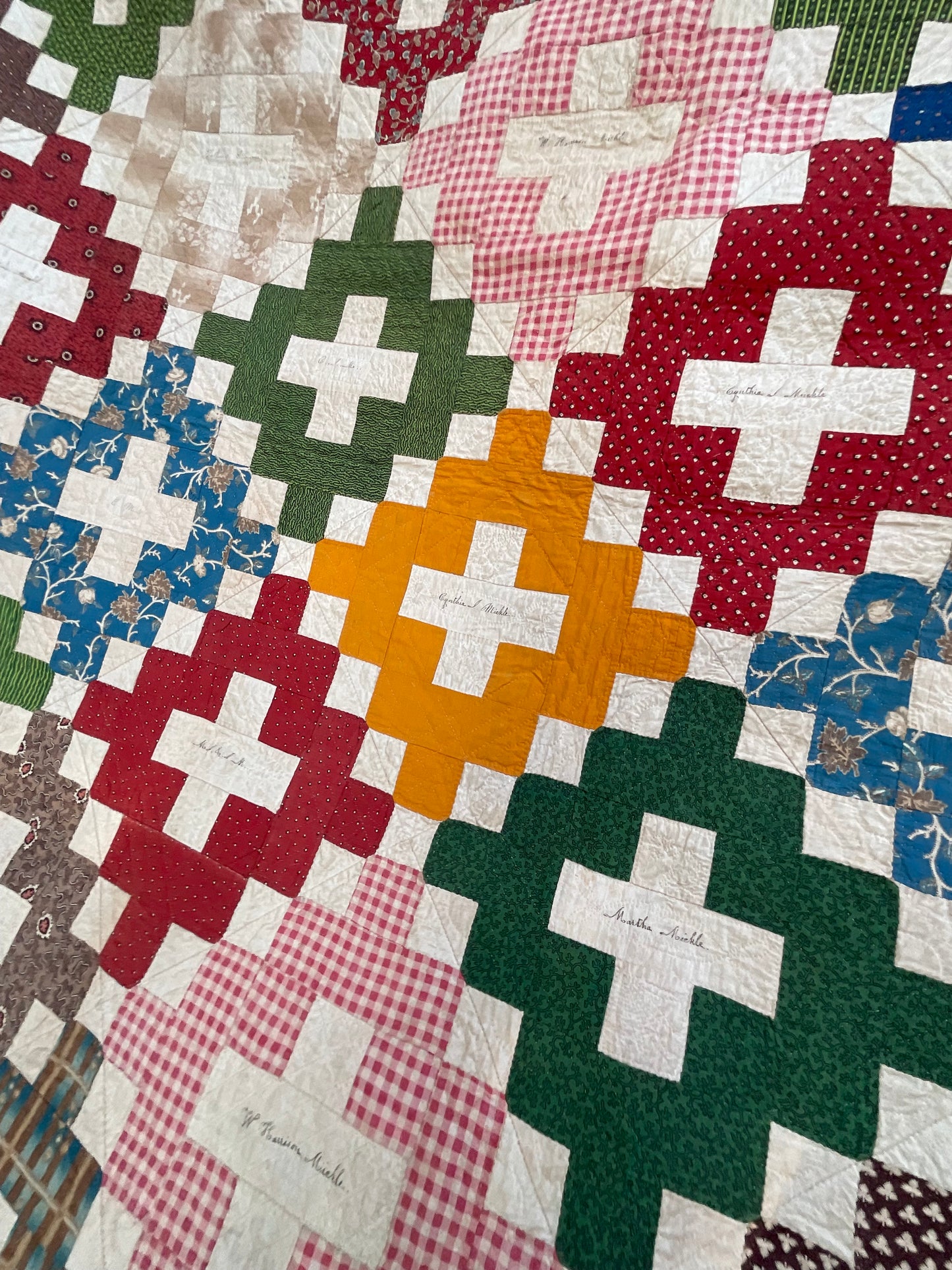 Early 1853 New York Signature Album Quilt