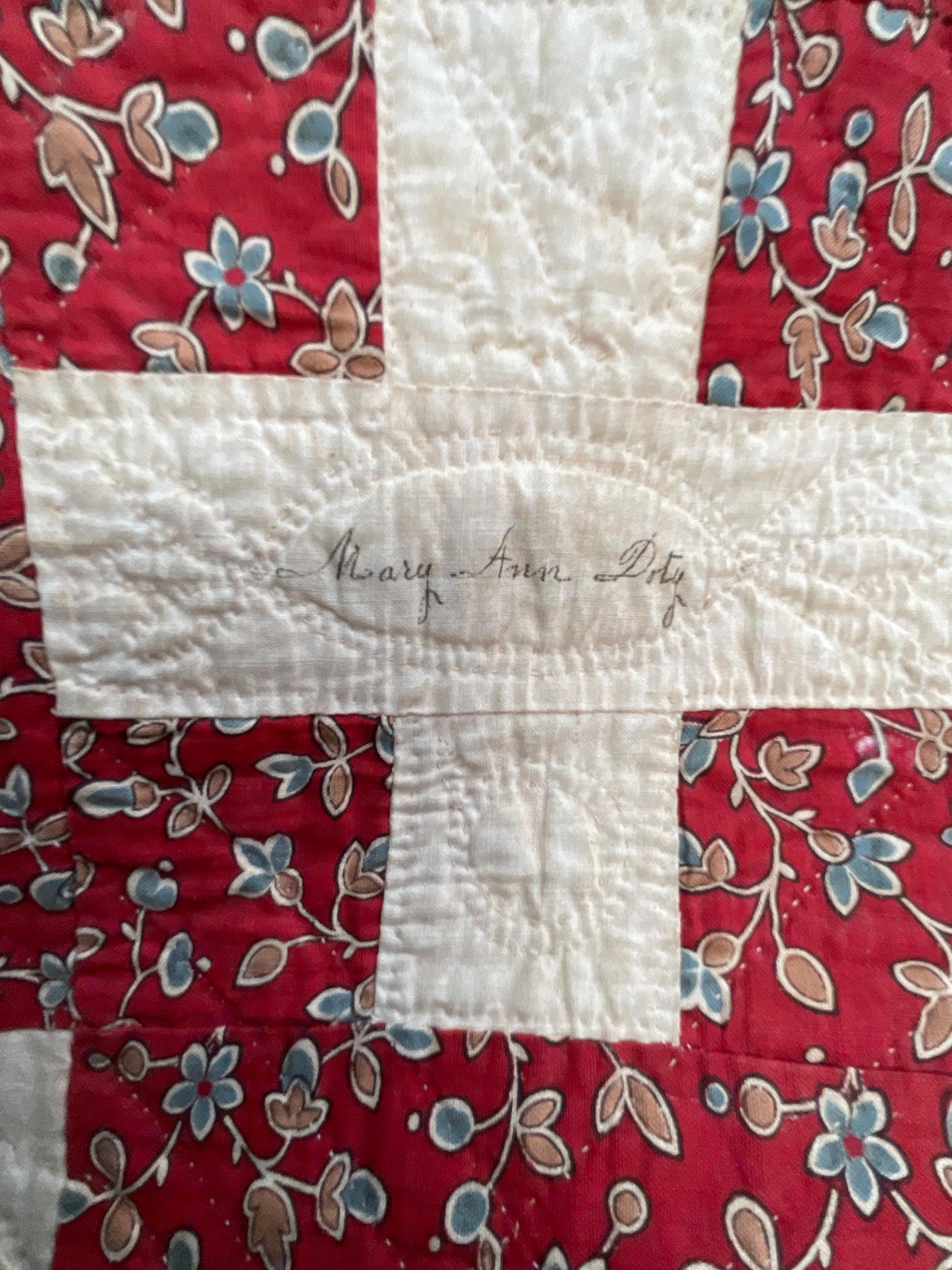 Early 1853 New York Signature Album Quilt