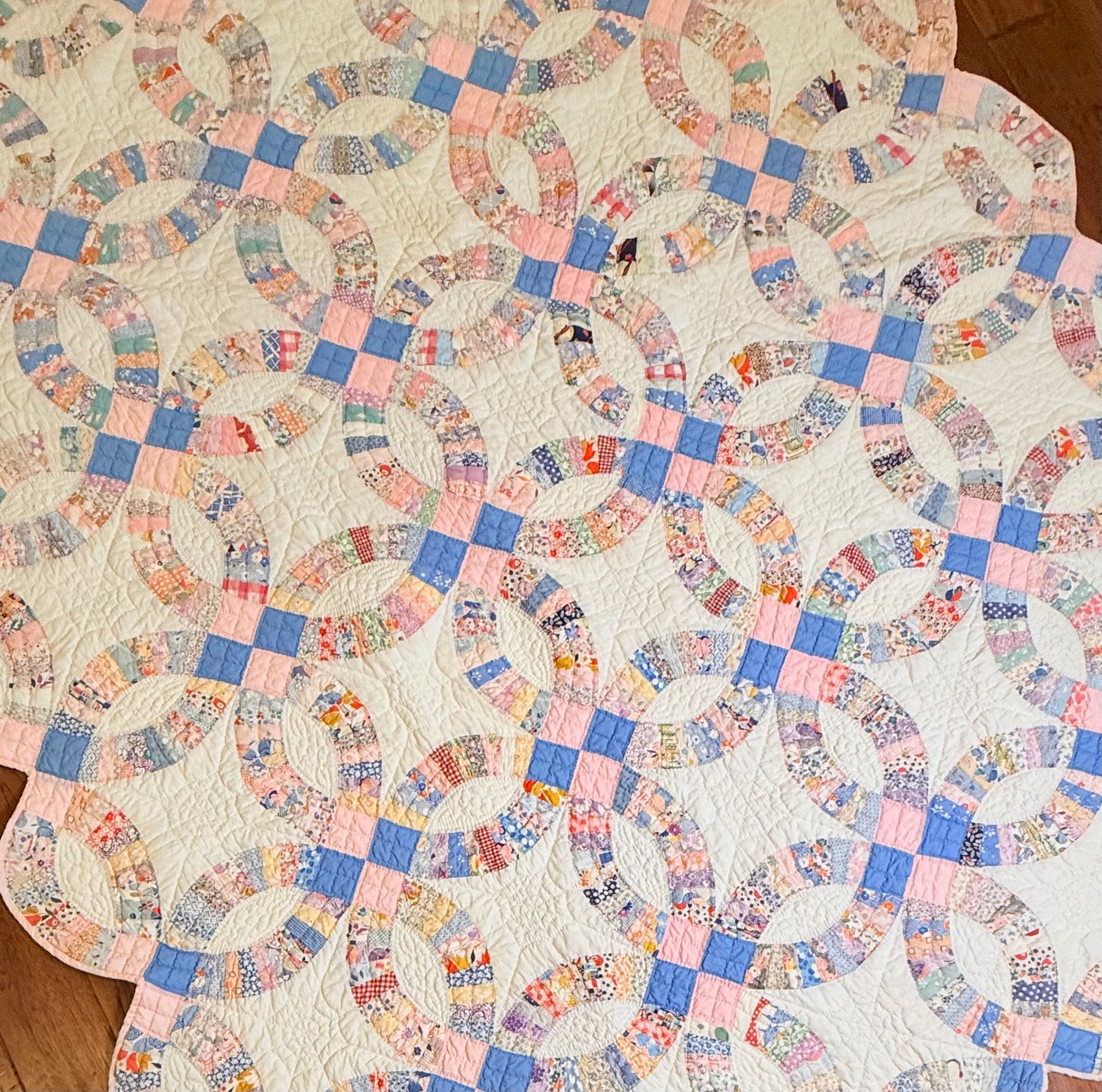 Double Wedding Ring Quilt