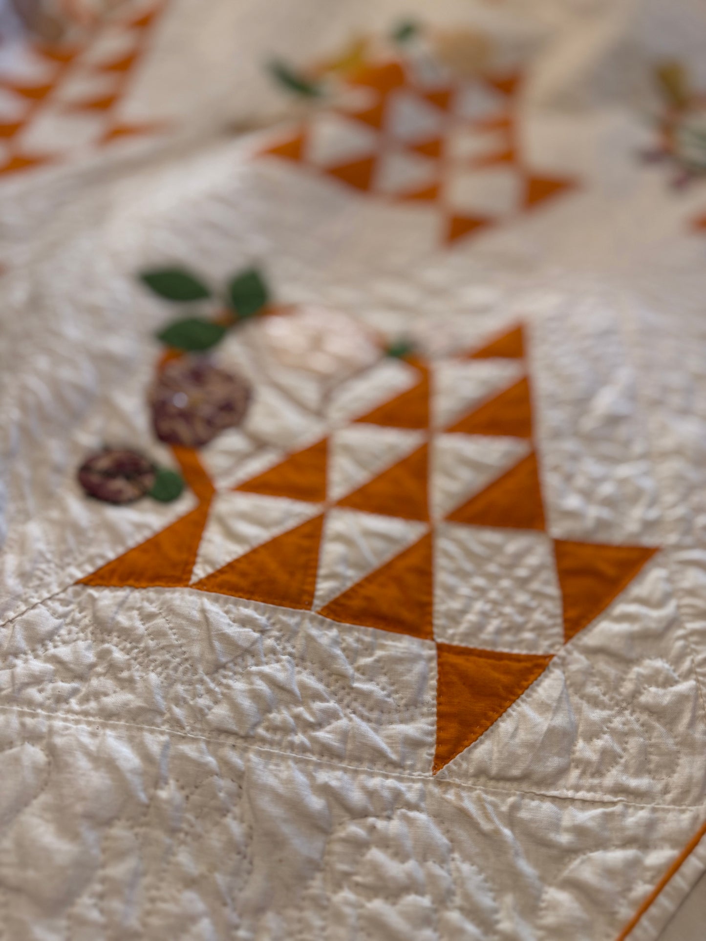 Early Basket of Chintz Flowers Quilt