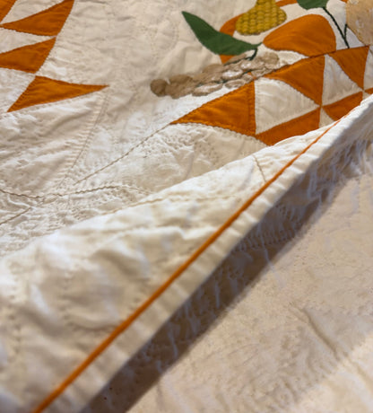 Early Basket of Chintz Flowers Quilt